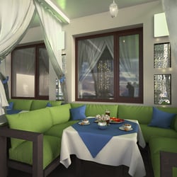 Столик на террасе ресторана Шпинат, г. Одесса — example of a freelancer's portfolio in the category Interior design